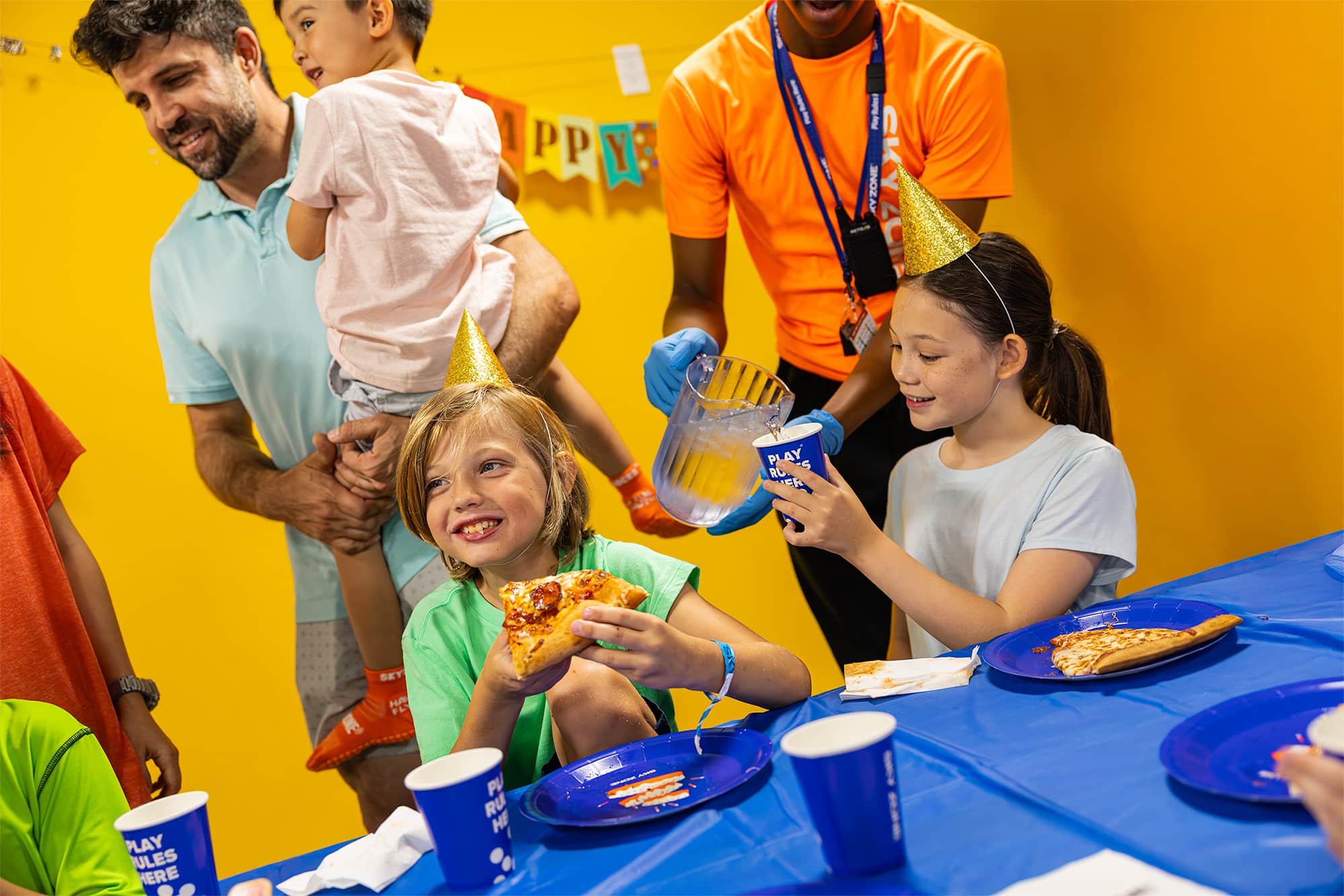 A kids birthday party at Sky Zone Trampoline Park